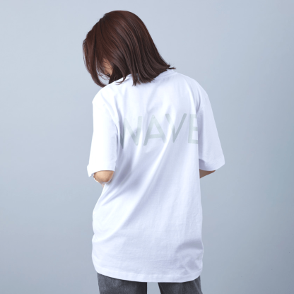 WAVE 点字モチーフ チャリティ Tシャツ WHITE Mサイズ