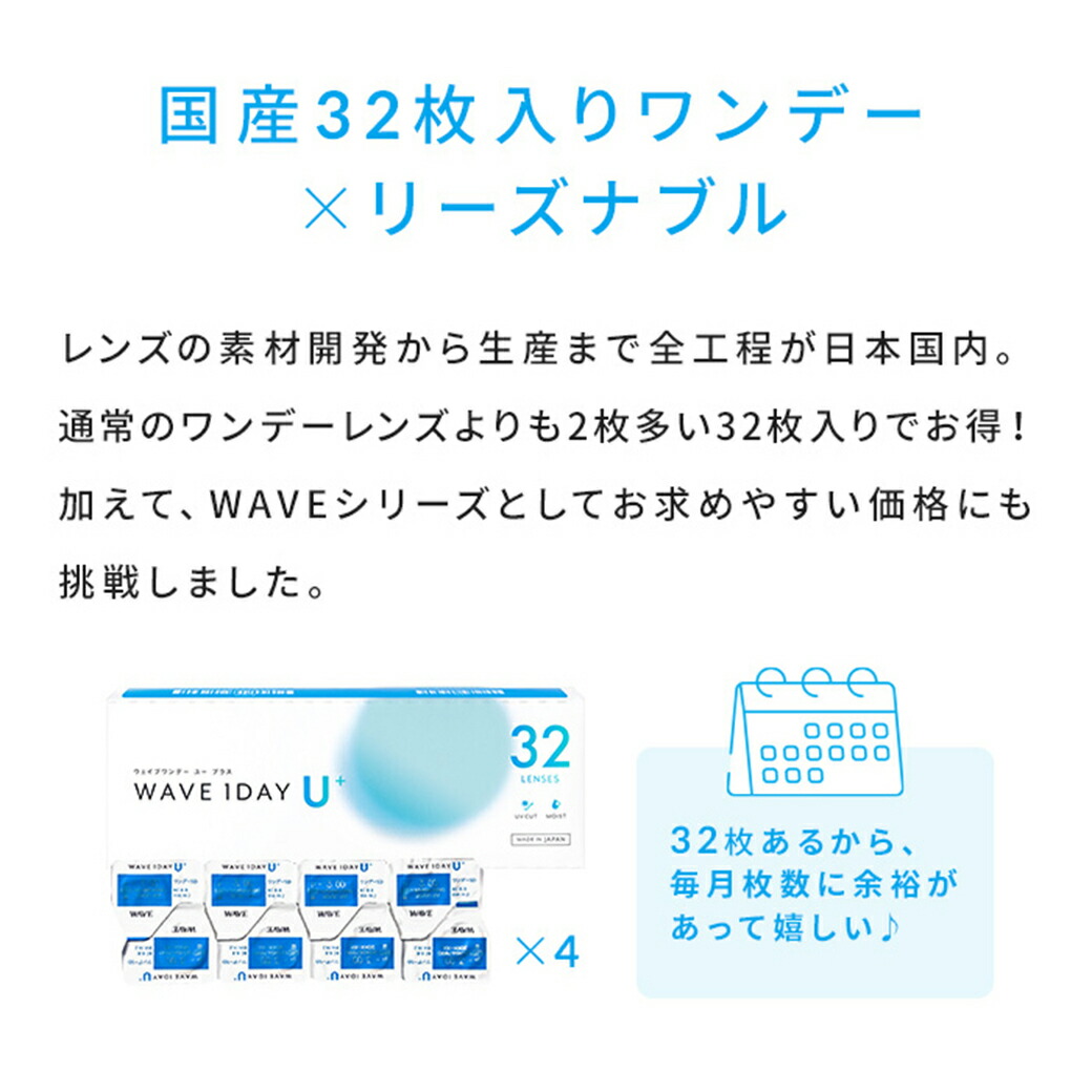 WAVEワンデー ユー プラス 32枚入り