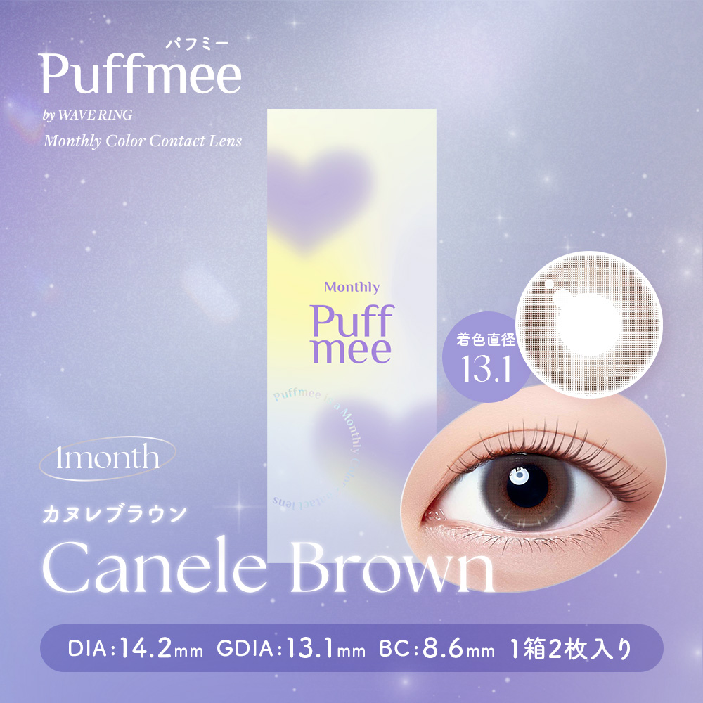 パフミーマンスリー カヌレブラウン 2枚入り