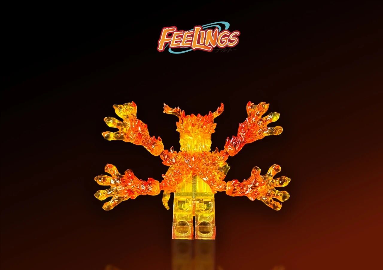 【Feelings】Transparent Golden Naruto 鳴人 나루토【naruto custom minifigures】