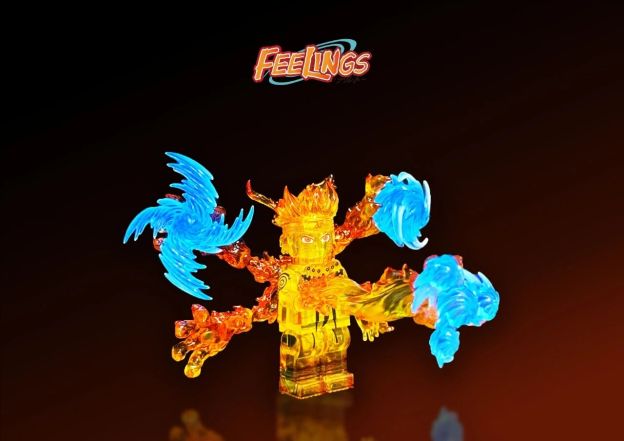 【Feelings】Transparent Golden Naruto 鳴人 나루토【naruto custom minifigures】