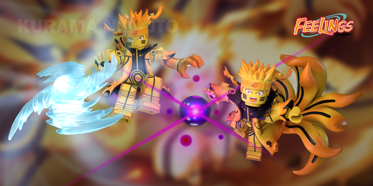 【Feelings】Kurama Naruto  鳴人 나루토【naruto custom minifigures】