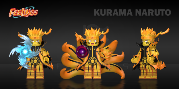 【Feelings】Kurama Naruto  鳴人 나루토【naruto custom minifigures】