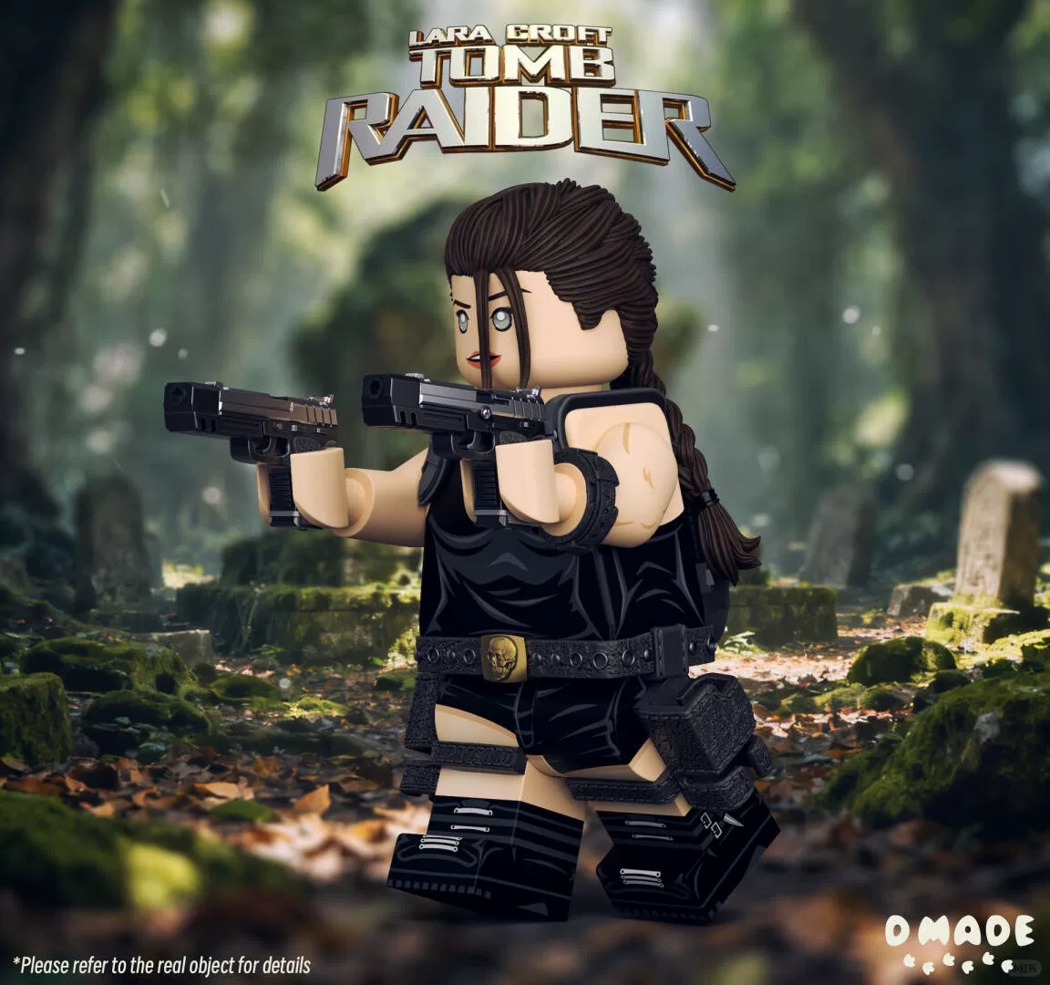 【Private】【D Made】Lara (Tomb Raider) 蘿拉（古墓奇兵） 라라 (툼 레이더)【Tomb Raider custom minifigures】