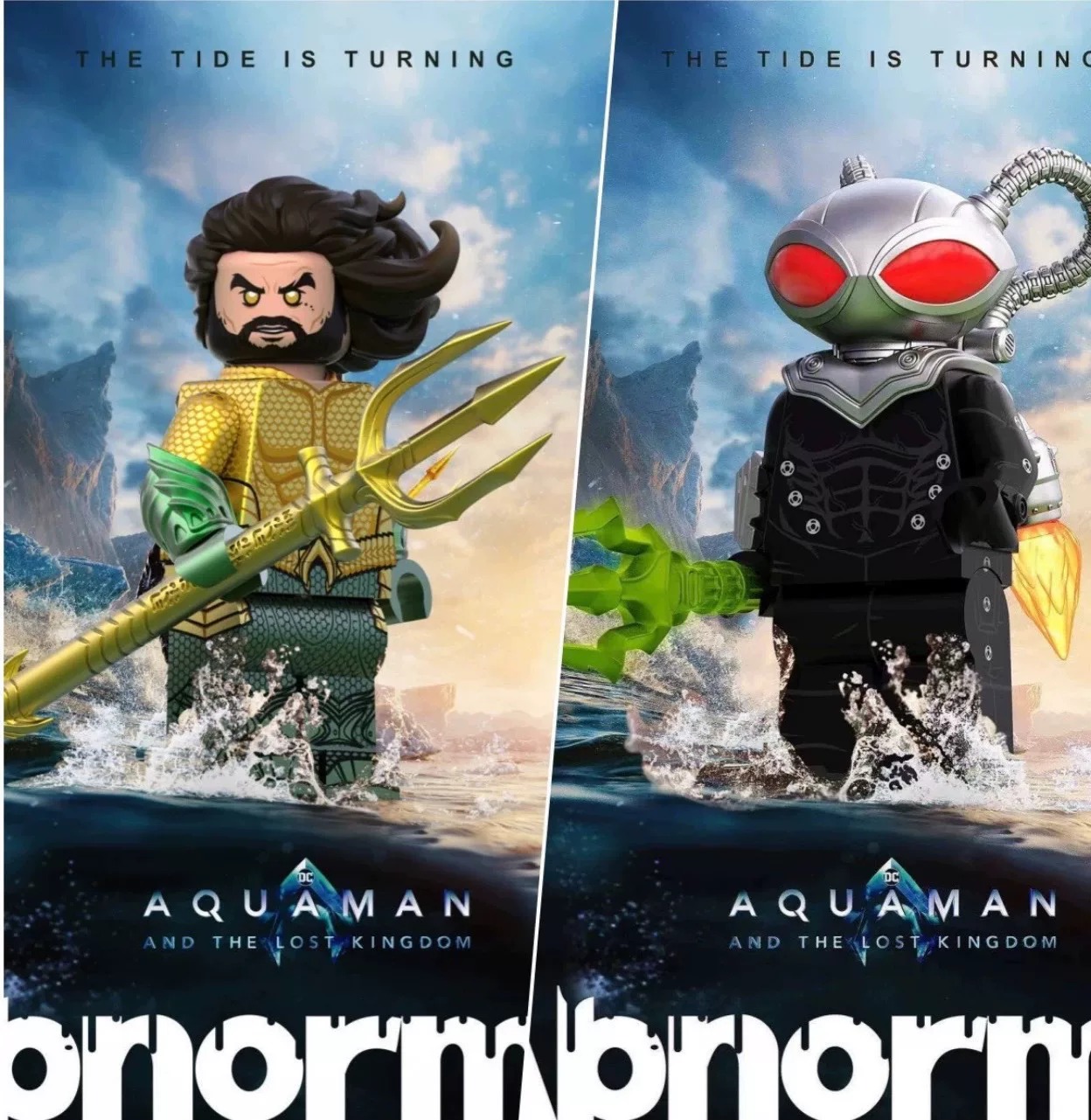 【Abnormal】Black Manta (Aquaman and the Lost Kingdom) 黑蝠魟（水行俠 2：失落王國） 블랙 만타 (아쿠아맨 2) 【DC custom minifigures】