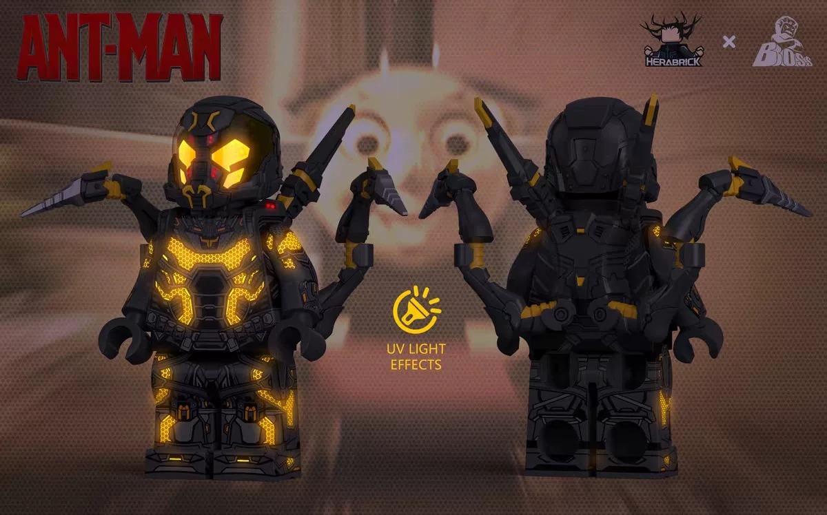 【Boss toys】Yellowjacket + Accessory Pack 黃衫俠 + 補充包 옐로우 재킷 + 액세서리 팩【Custom Marvel Minifigures】