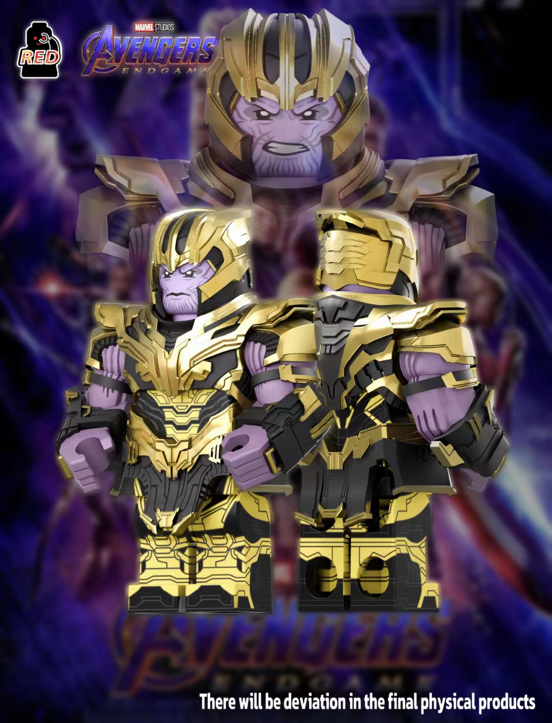 【Preorder】【Red】Thanos [Avengers 4] 滅霸【復仇者聯盟 4】 타노스 [어벤져스 4] 【custom Marvel minifigures】