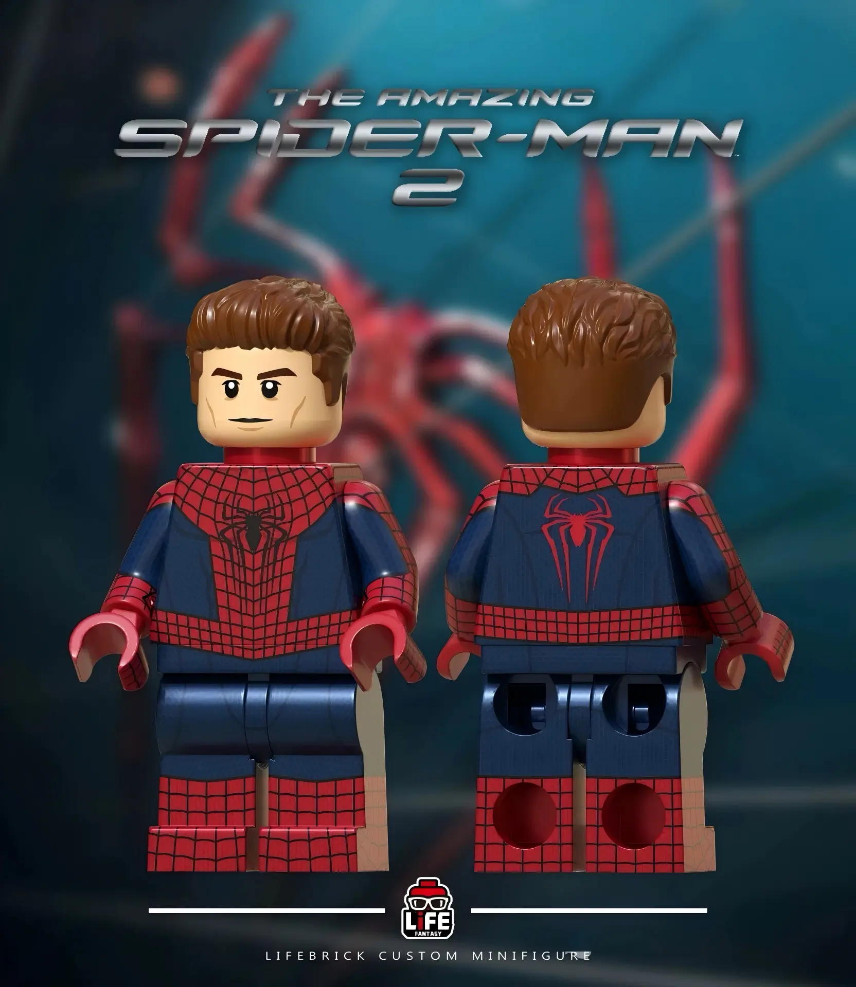 【Life】The Amazing Spider-Man (Garfield) Normal Version 超凡蜘蛛人（加菲）普通版 어메이징 스파이더맨 (가필드) 노멀 버전 【custom minifigures】