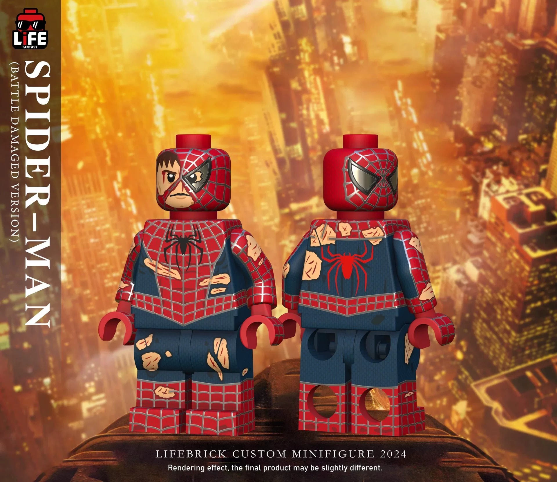 【Life】Battle-Damaged Toby 戰損版托比 배틀 데미지 토비【custom minifigures】