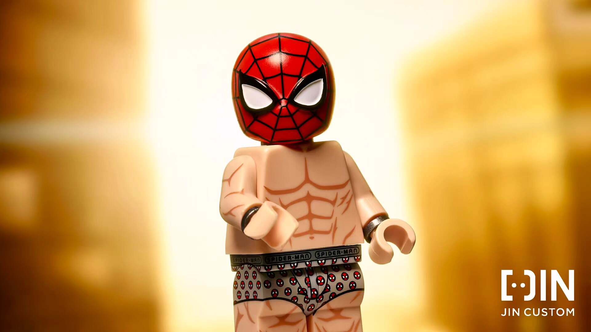 【JIN】Underwear Spider-Man 內褲蜘蛛人 언더웨어 스파이더맨 【custom minifigures】