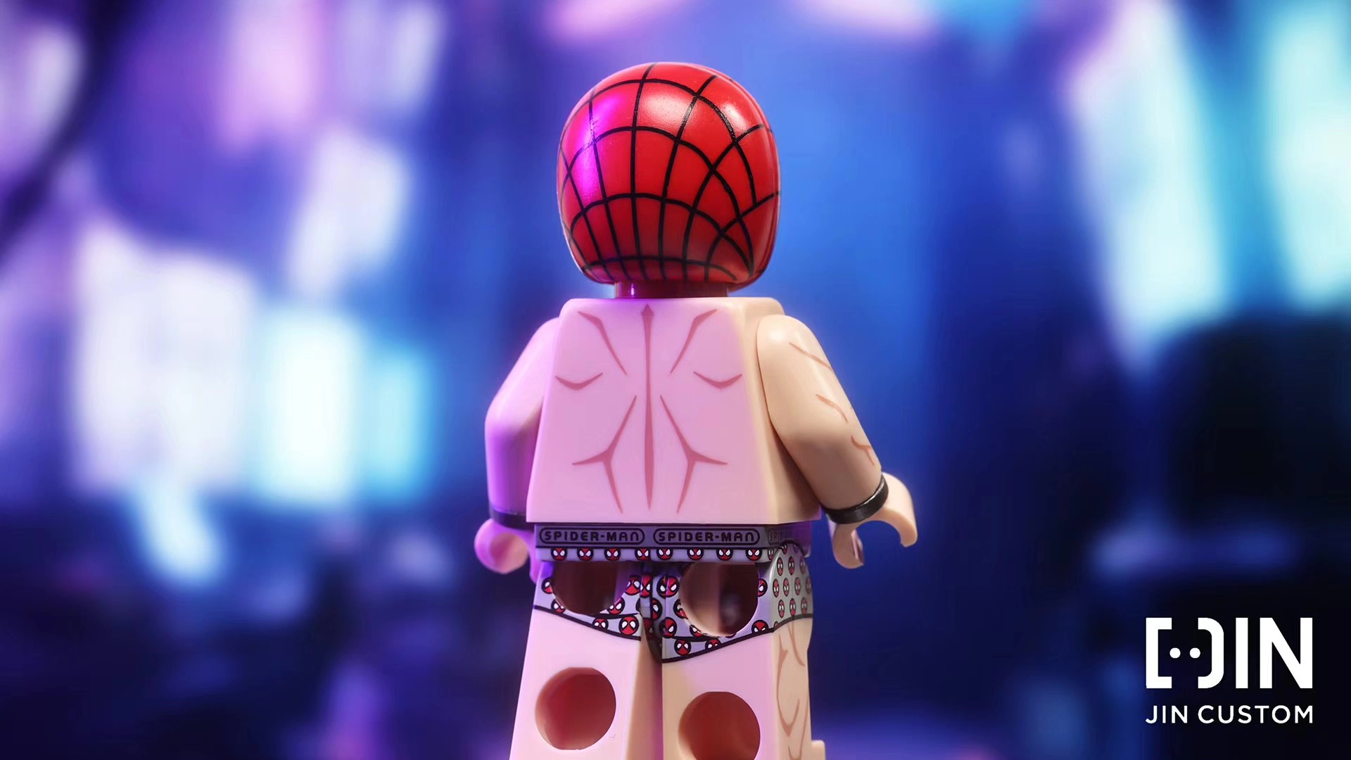 【JIN】Underwear Spider-Man 內褲蜘蛛人 언더웨어 스파이더맨 【custom minifigures】