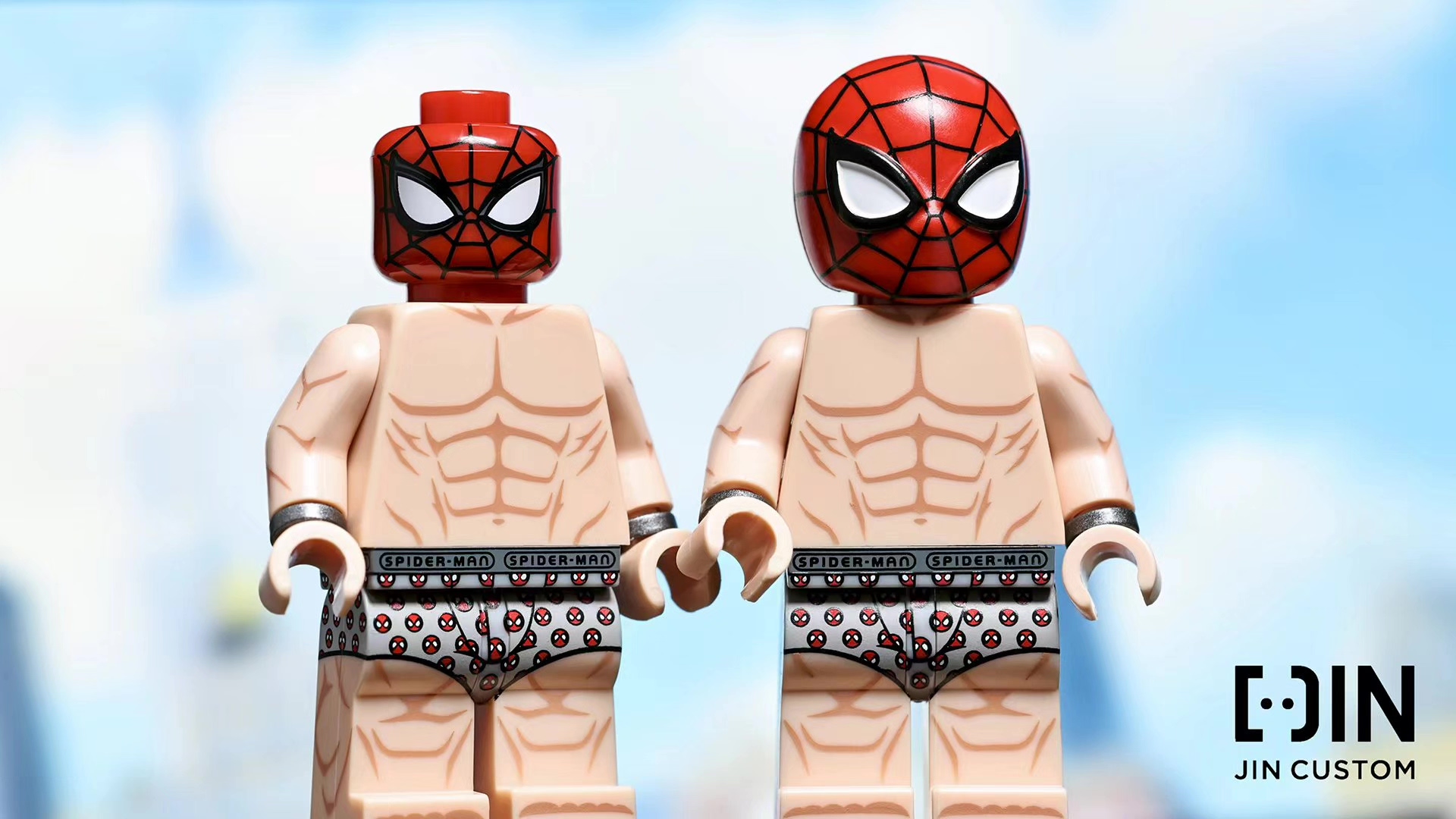 【JIN】Underwear Spider-Man 內褲蜘蛛人 언더웨어 스파이더맨 【custom minifigures】