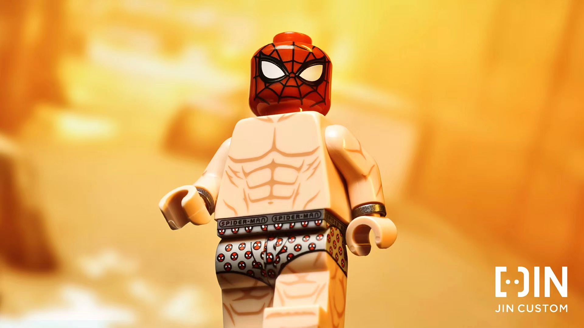 【JIN】Underwear Spider-Man 內褲蜘蛛人 언더웨어 스파이더맨 【custom minifigures】