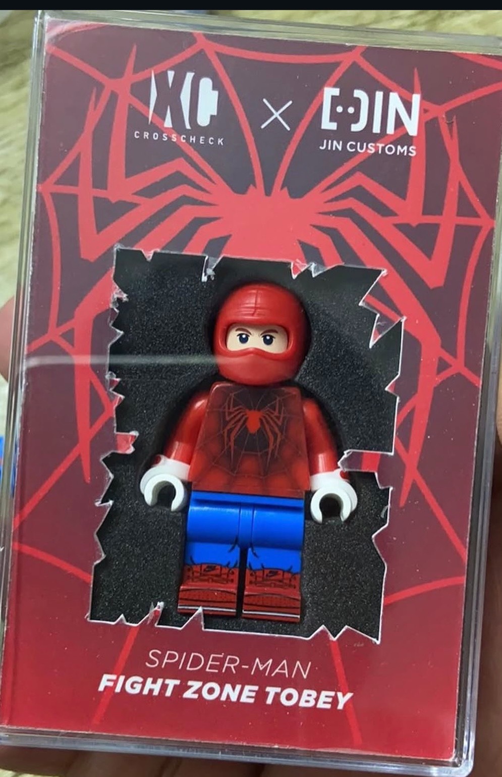【JIN】Wrestling‑Ring Spider‑Man (Tobey Maguire Version) 擂台蜘蛛人（托比版） 레슬링 링 스파이더맨 (토비 맥과이어 버전)【custom minifigures】