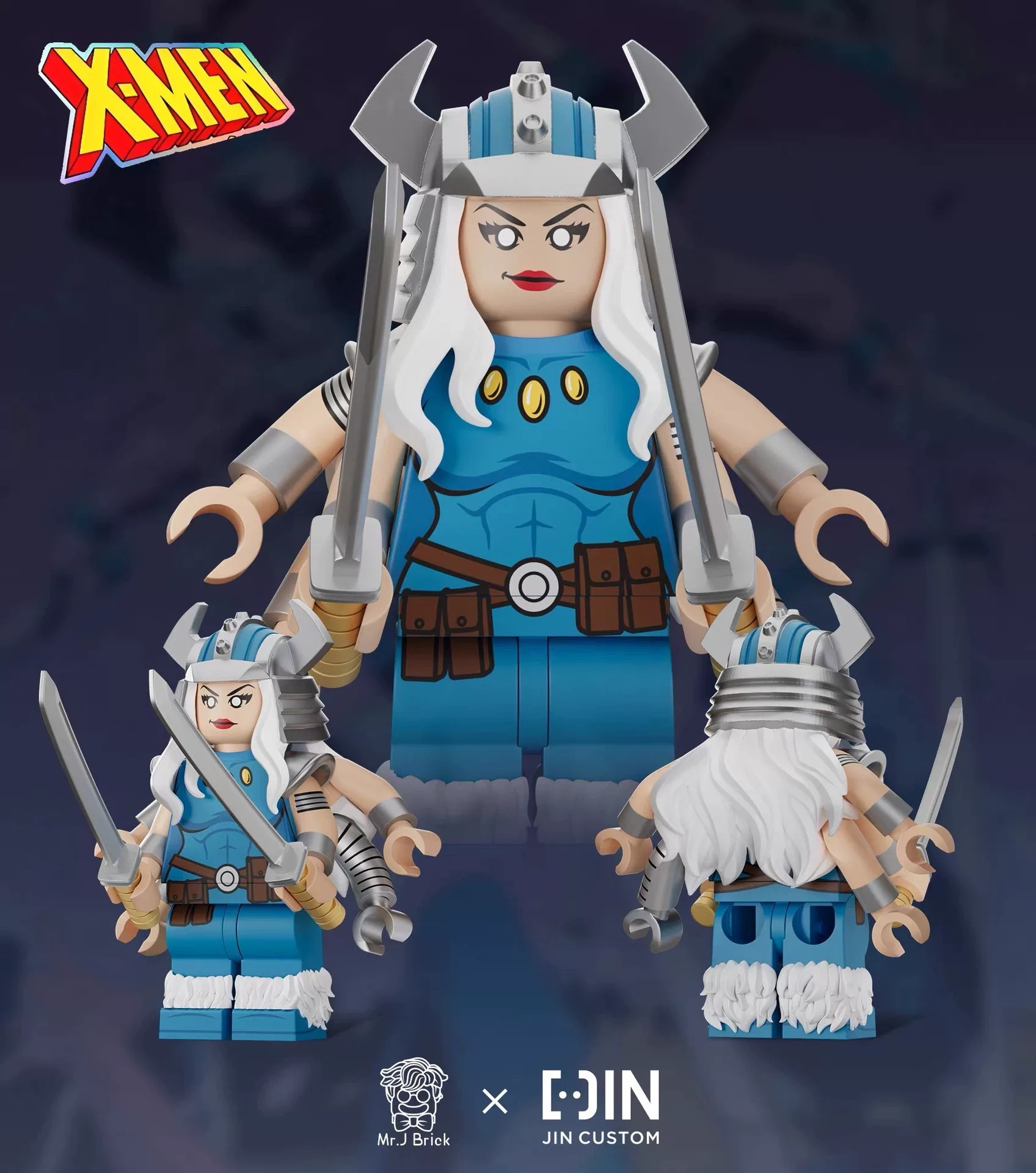 【JIN】Spiral (X‑Men '97) 螺旋女 (X 戰警 97) 스파이럴 (X‑맨 '97)【custom minifigures】