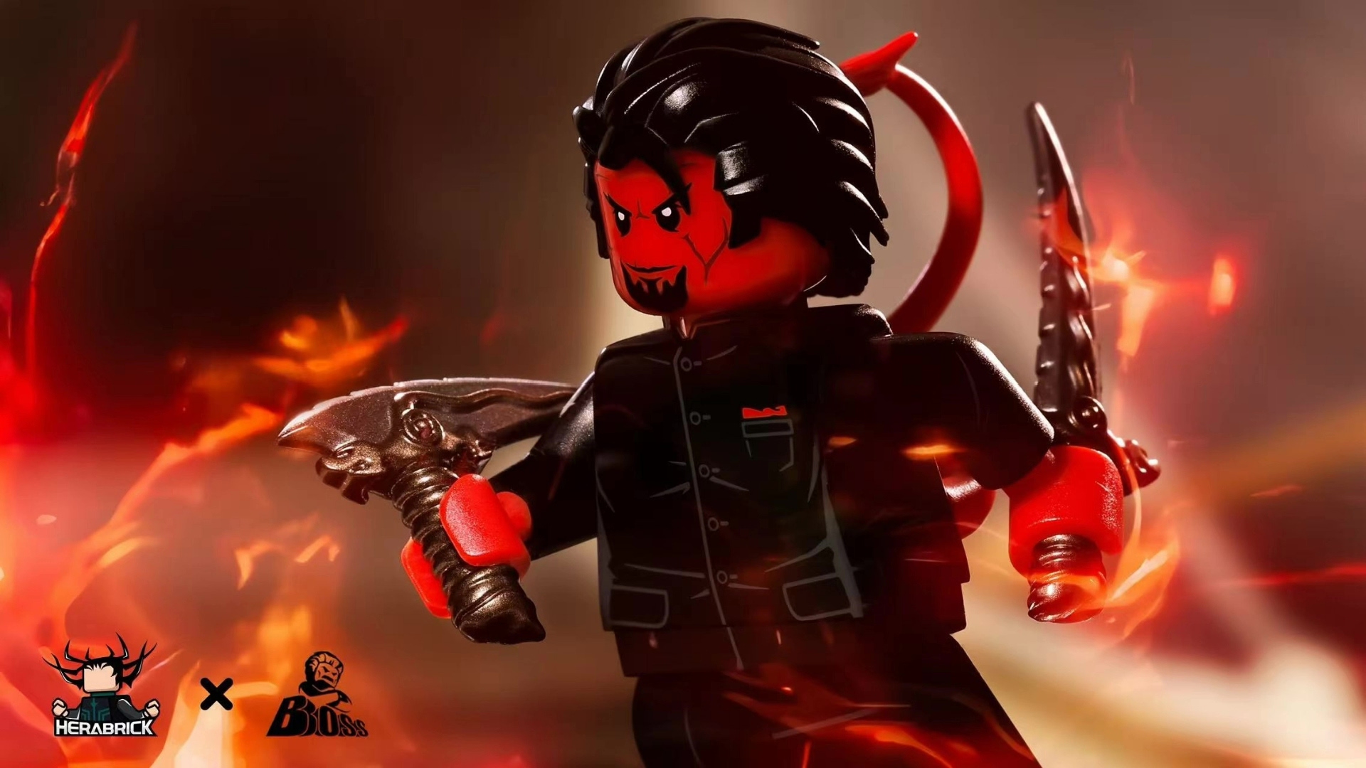 【Herabrick x Bosstoys】Azazel (X-Men: First Class) 紅魔鬼（X 戰警：第一戰） 아자젤 (엑스맨: 퍼스트 클래스)【custom minifigures】