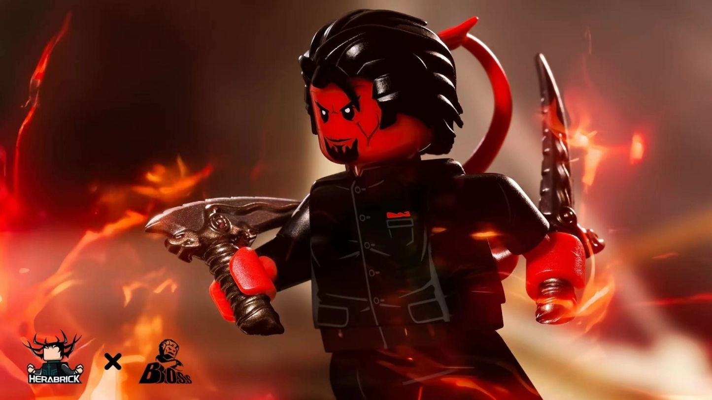 【Herabrick x Bosstoys】Azazel (X-Men: First Class) 紅魔鬼（X 戰警：第一戰） 아자젤 (엑스맨: 퍼스트 클래스)【custom minifigures】