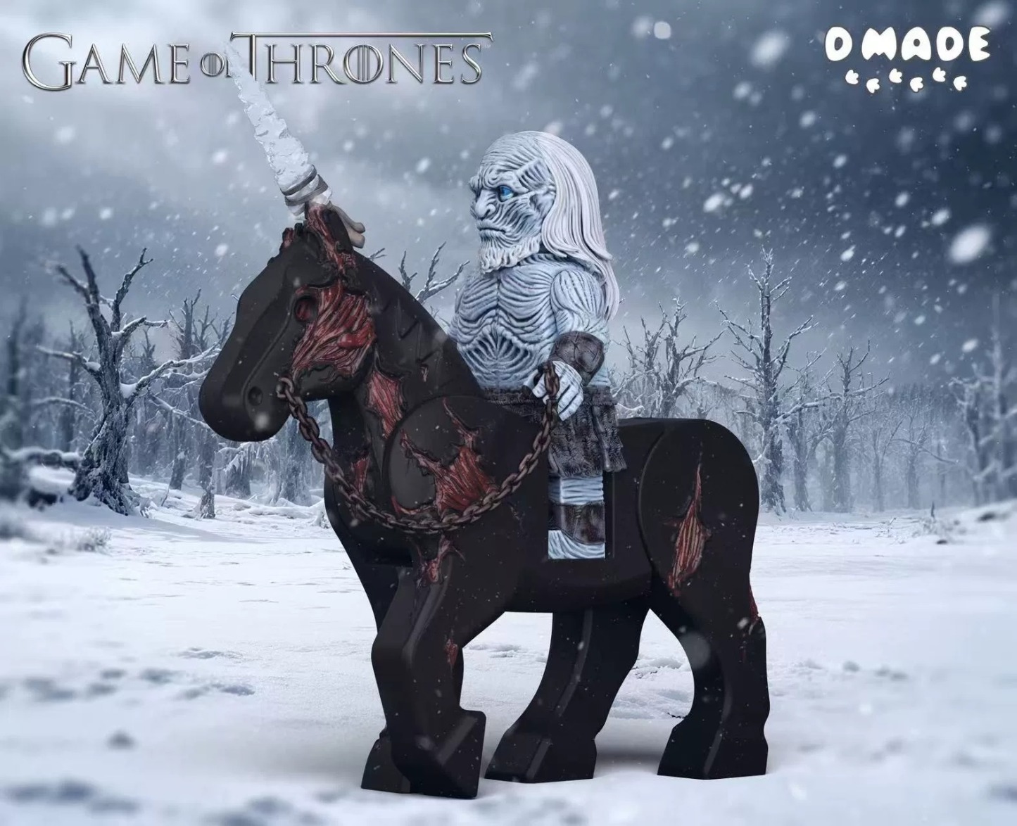 【D Made】White Walker・Full Set (Game of Thrones) 異鬼・大套裝（權力的遊戲） 화이트 워커・풀 세트 (왕좌의 게임)【custom minifigures】