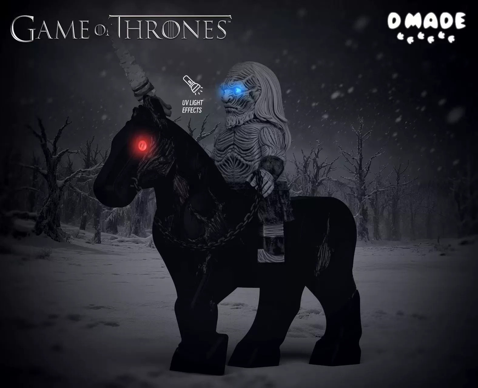 【D Made】White Walker・Full Set (Game of Thrones) 異鬼・大套裝（權力的遊戲） 화이트 워커・풀 세트 (왕좌의 게임)【custom minifigures】