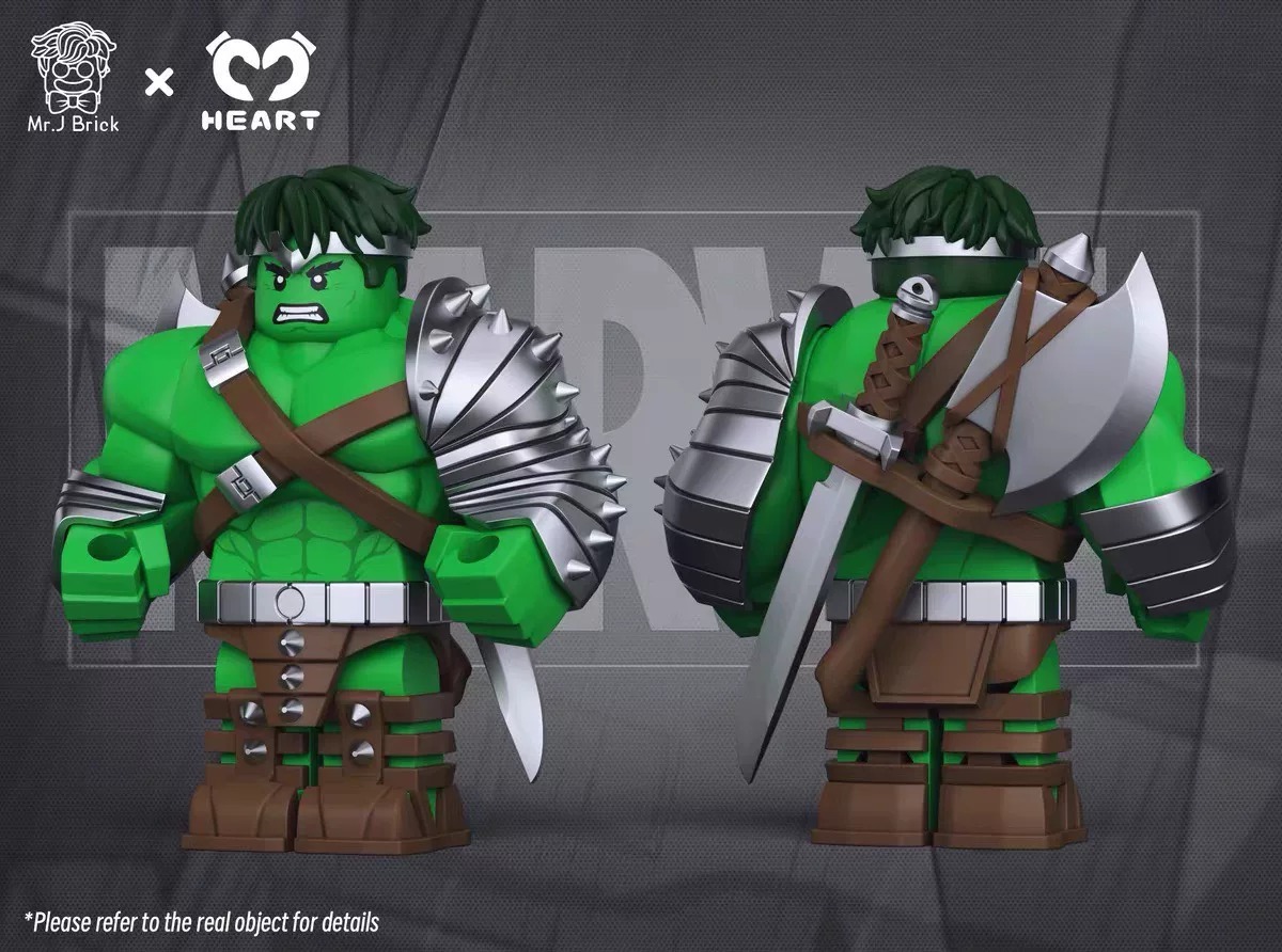 【Mr.J Brick x Heart】Green Scar Hulk 綠殤浩克 그린 스카 헐크【custom minifigures】
