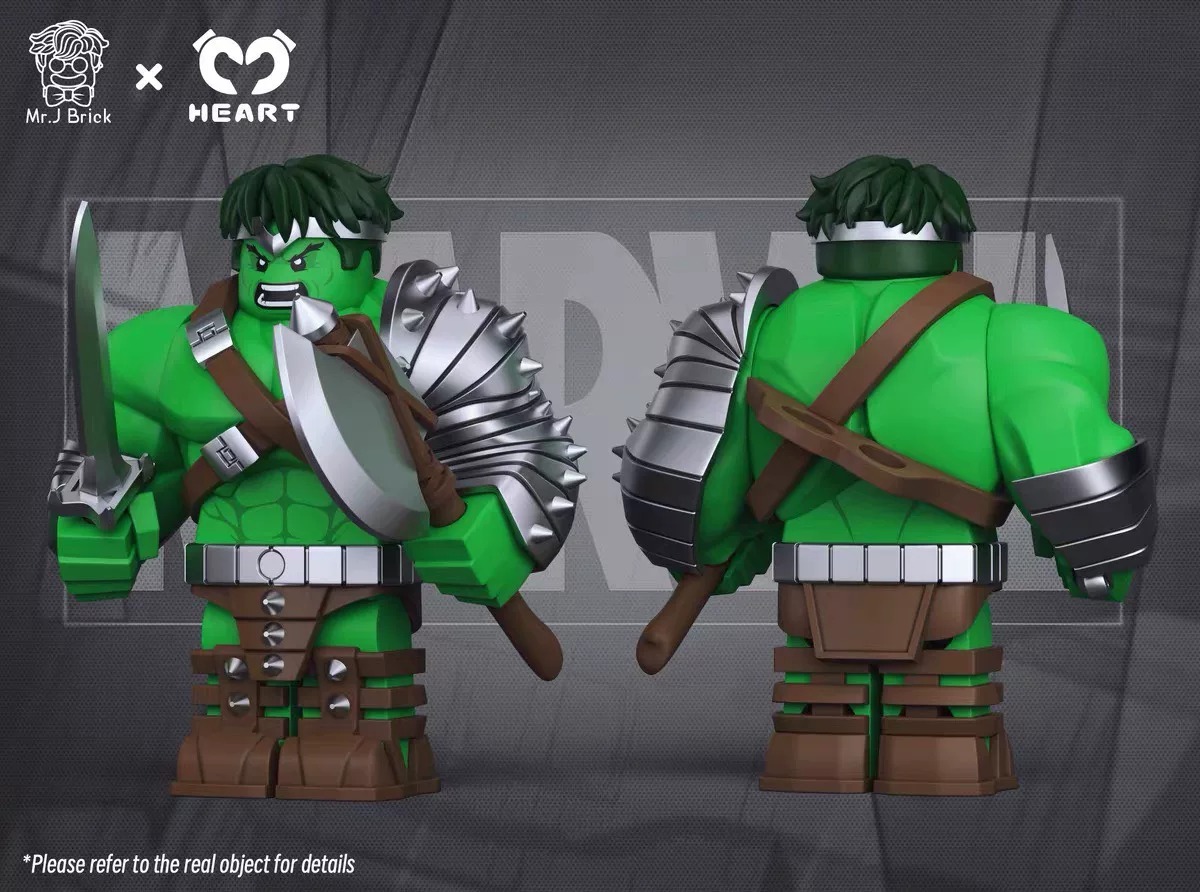 【Mr.J Brick x Heart】Green Scar Hulk 綠殤浩克 그린 스카 헐크【custom minifigures】