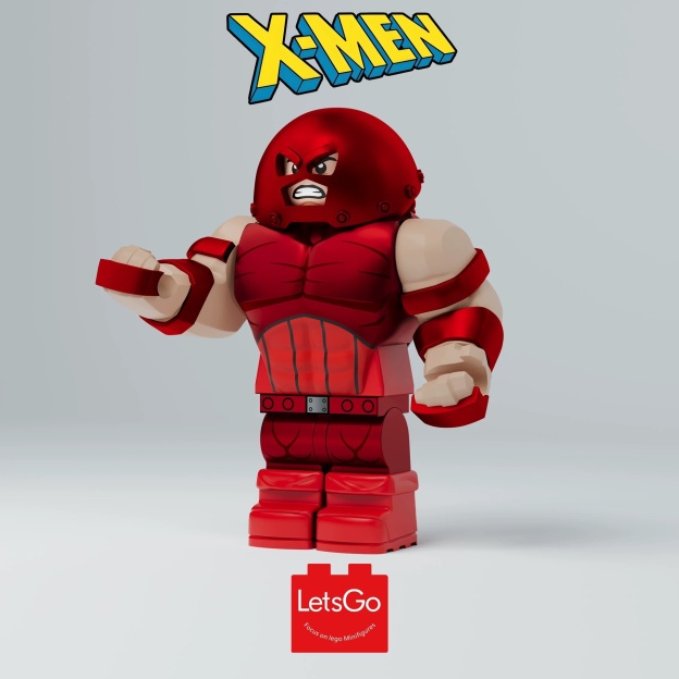 【LetsGo x JIN】X-Men Juggernaut Limited Electroplated Red Version X 戰警紅坦克限量電鍍紅版 X-맨 저거넛 리미티드 전기 도금 레드 버전【custom minifigures】