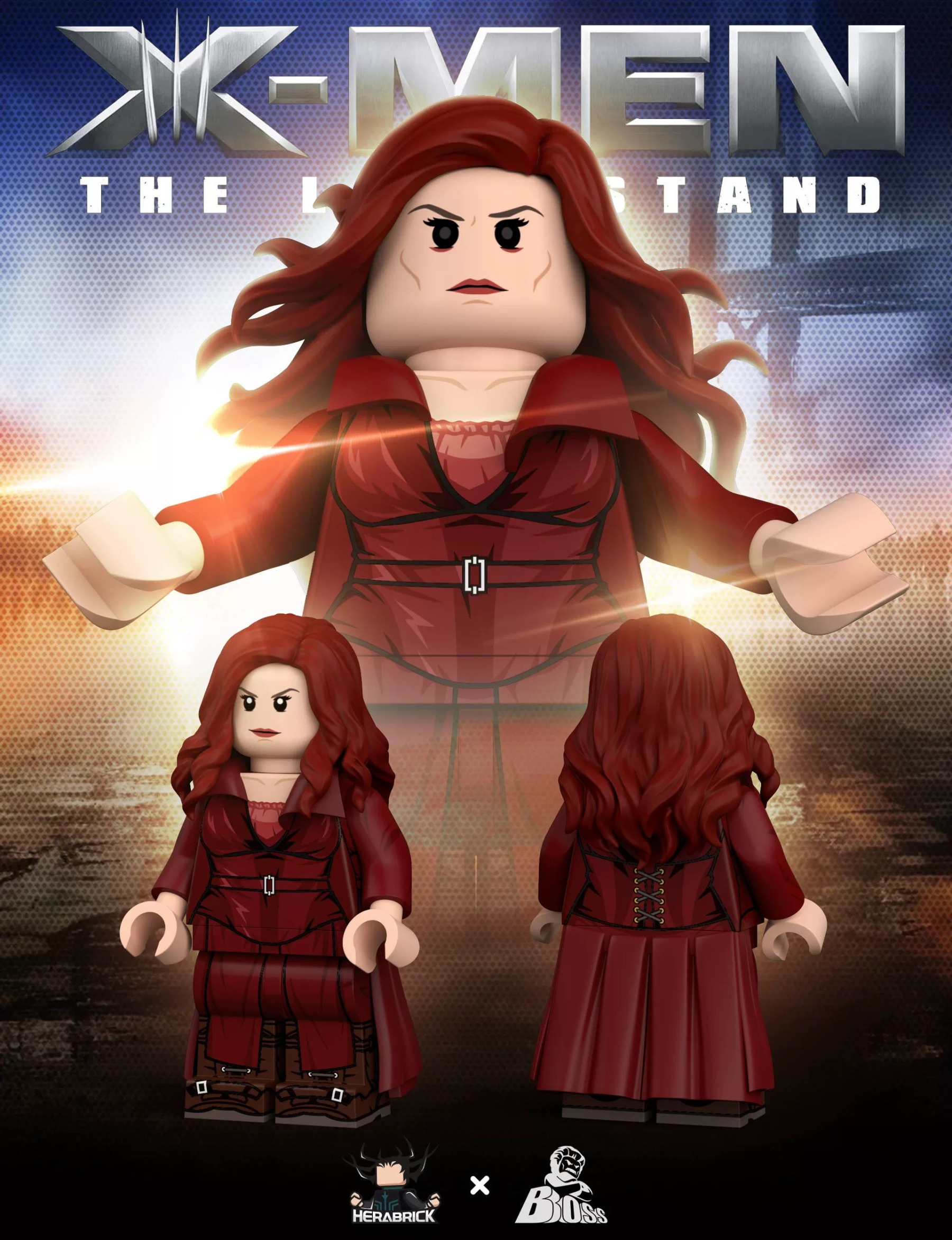 【Herabrick x Boss Toys】X‑Men Phoenix・Jean Grey 鳳凰女・琴格雷 피닉스・진 그레이【custom minifigures】