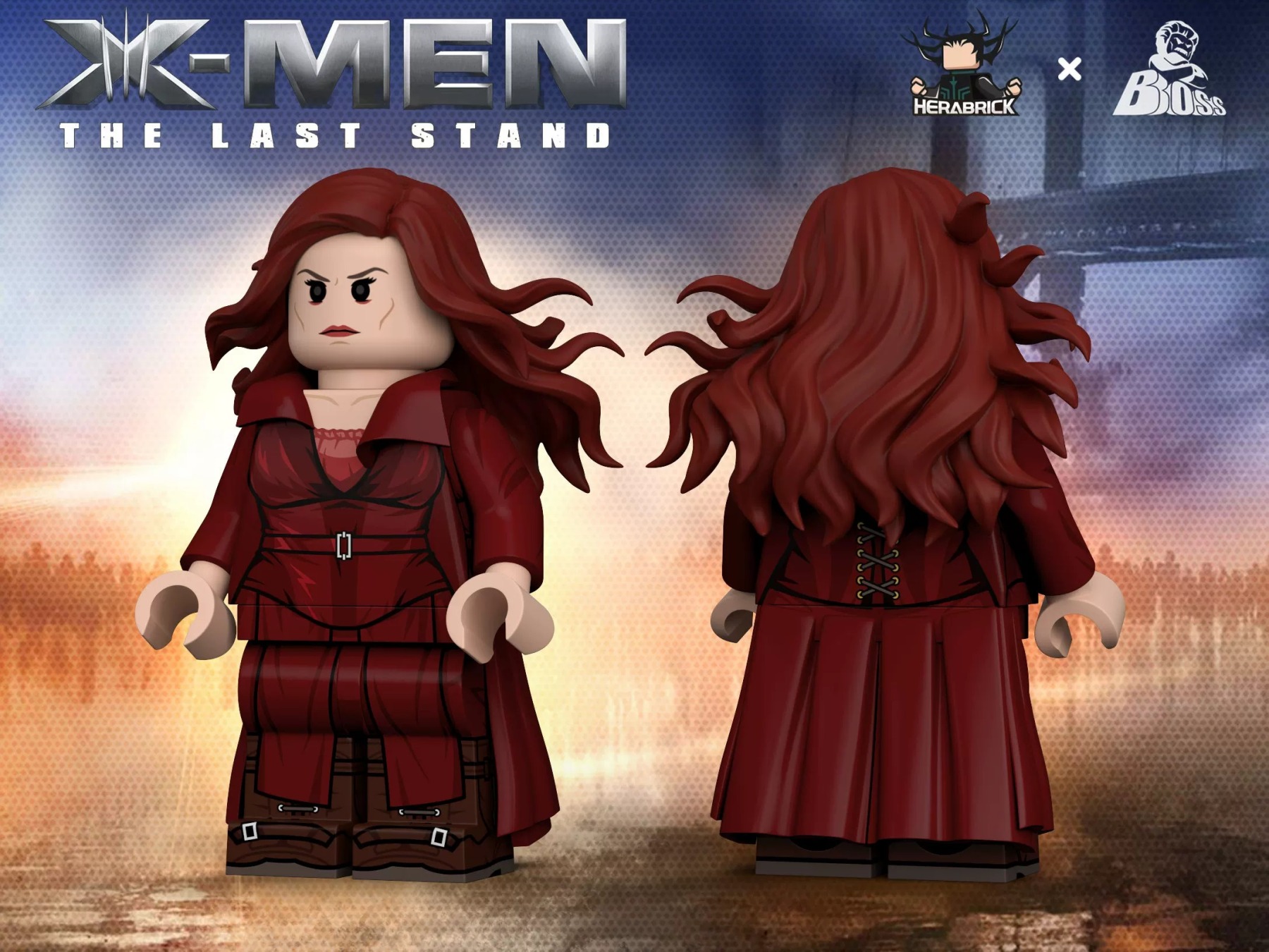 【Herabrick x Boss Toys】X‑Men Phoenix・Jean Grey 鳳凰女・琴格雷 피닉스・진 그레이【custom minifigures】
