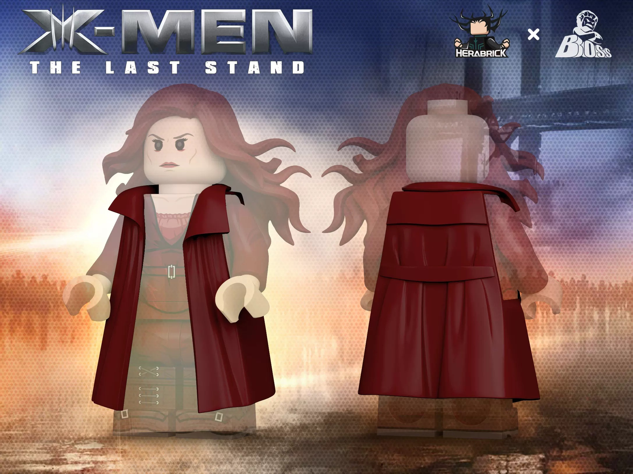 【Herabrick x Boss Toys】X‑Men Phoenix・Jean Grey 鳳凰女・琴格雷 피닉스・진 그레이【custom minifigures】