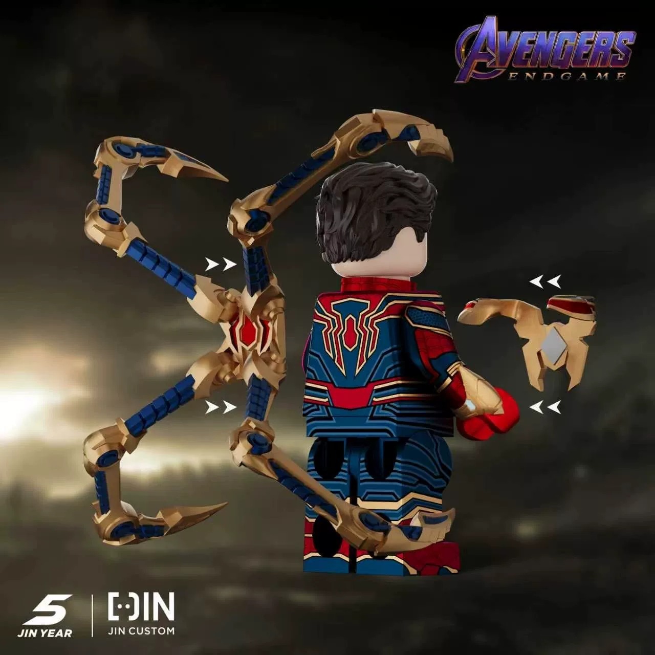 【JIN】Iron Spider Armor 鋼鐵蜘蛛裝甲 아이언 스파이더 아머【custom minifigures】