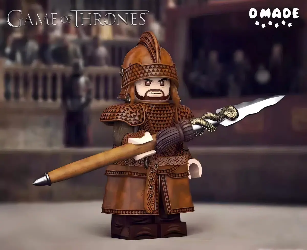 【D Made】Oberyn Martell, 2.0 Arena Leather Armor Version; Bonus Pack 紅毒蛇，2.0 競技場皮甲版；特典包 오베린 마르텔, 2.0 아레나 가죽 갑옷 버전; 보너스 팩【custom minifigures】