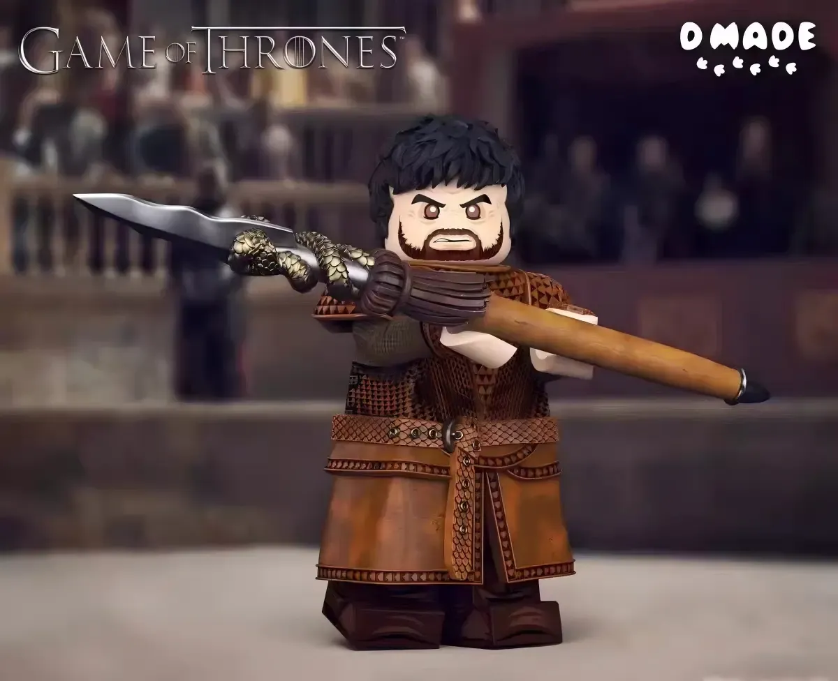 【D Made】Oberyn Martell, 2.0 Arena Leather Armor Version; Bonus Pack 紅毒蛇，2.0 競技場皮甲版；特典包 오베린 마르텔, 2.0 아레나 가죽 갑옷 버전; 보너스 팩【custom minifigures】