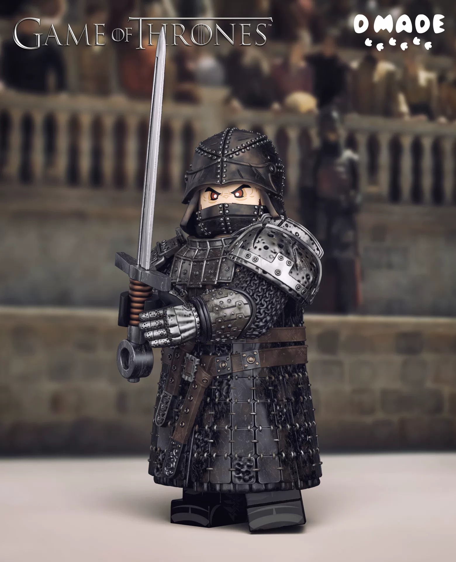 【D Made】The Mountain, 3.0 Arena Version 魔山 3.0 競技場版 마운틴, 3.0 아레나 버전【custom minifigures】