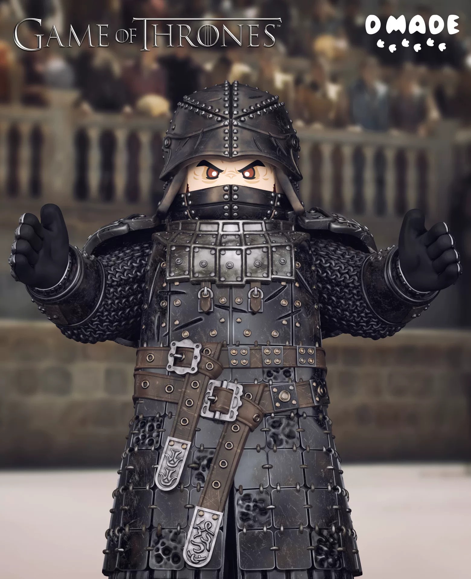 【D Made】The Mountain, 3.0 Arena Version 魔山 3.0 競技場版 마운틴, 3.0 아레나 버전【custom minifigures】