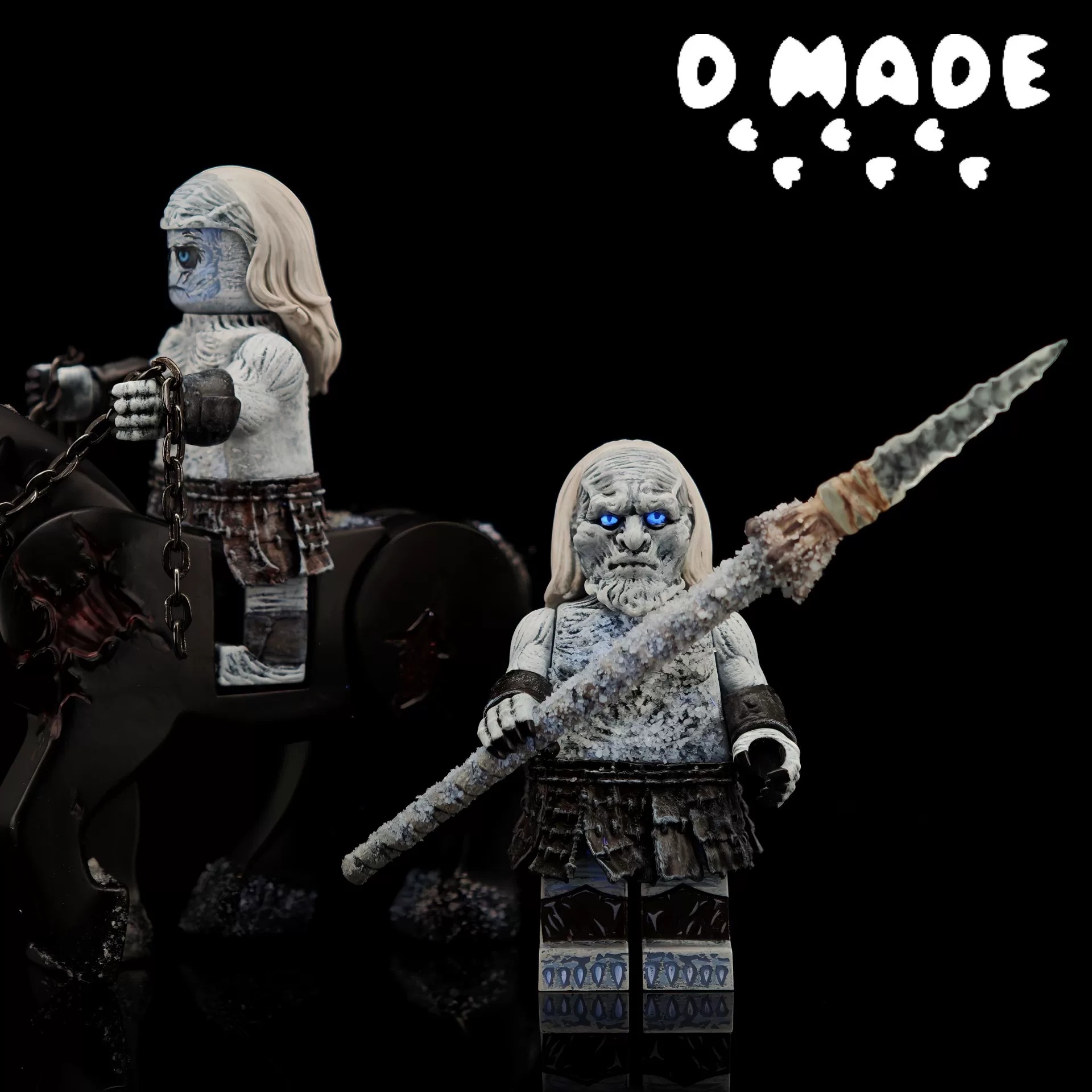 【D Made】White Walker・Full Set (Game of Thrones) 異鬼・大套裝（權力的遊戲） 화이트 워커・풀 세트 (왕좌의 게임)【custom minifigures】