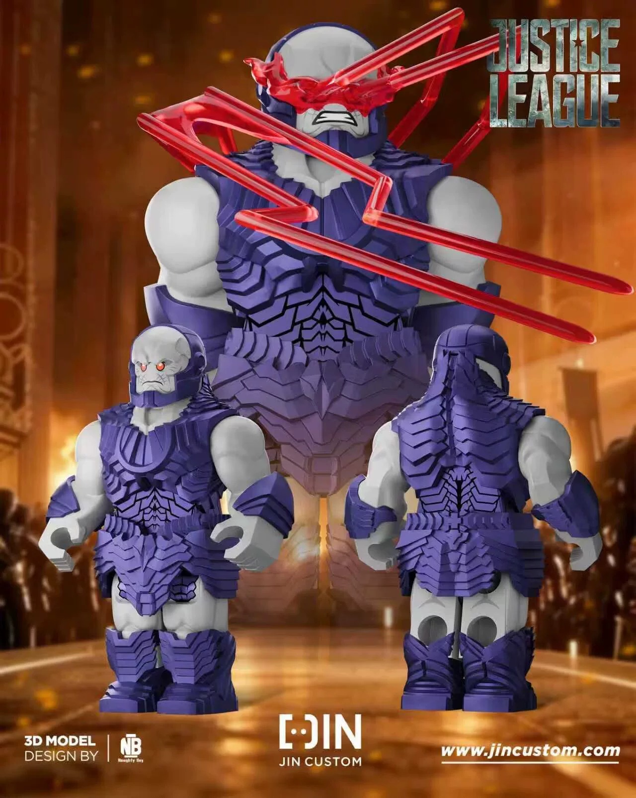 【JIN】Darkseid (Up version) + accessory 達克賽스（升級版）+ 配件 다크사이드 (Up version) + 액세서리【custom minifigures】