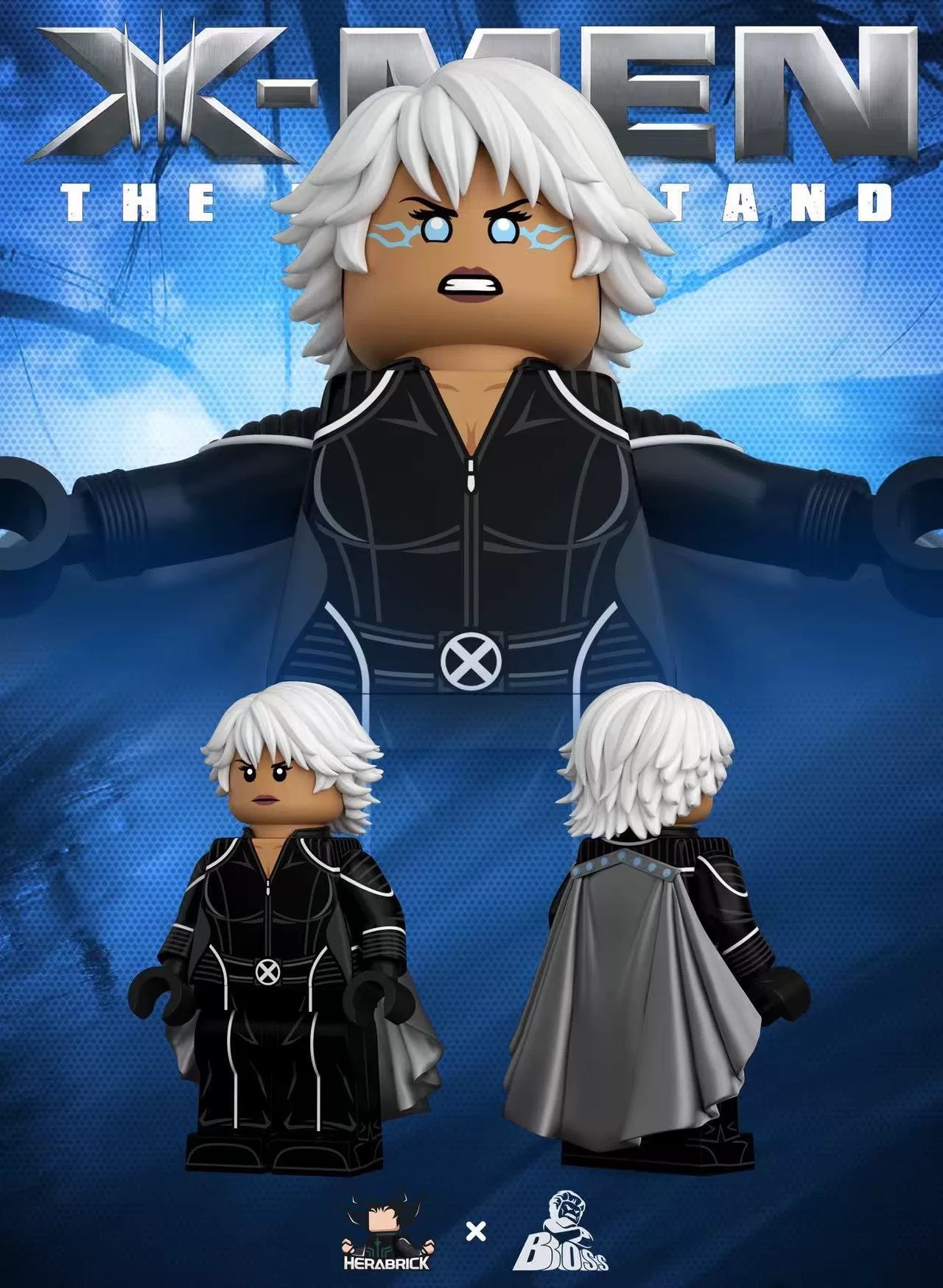【Herabrick x Bosstoys】Storm (X-Men: The Last Stand) + Storm Base 暴風女（X 戰警 背水一戰）+ 暴風底座 스톰 (엑스맨: 최후의 전쟁) + 스톰 베이스【custom minifigures】