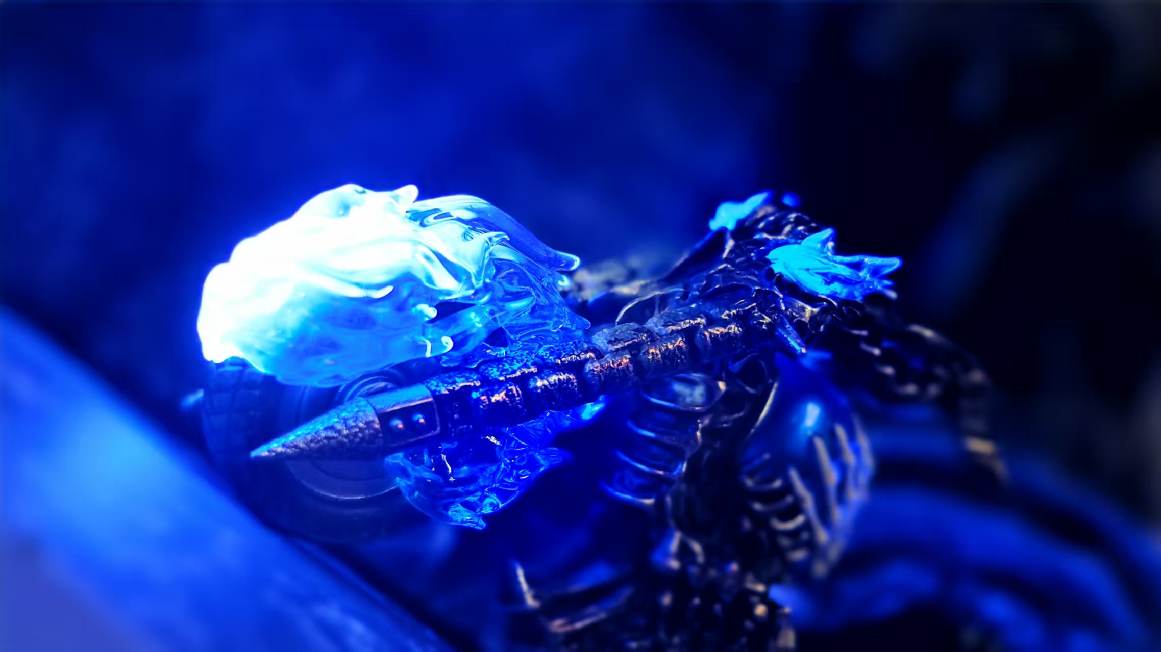 【THB-YYDSJ】Nicolas Cage Version Ghost Rider - Hellfire Harley Motorcycle（Variant）