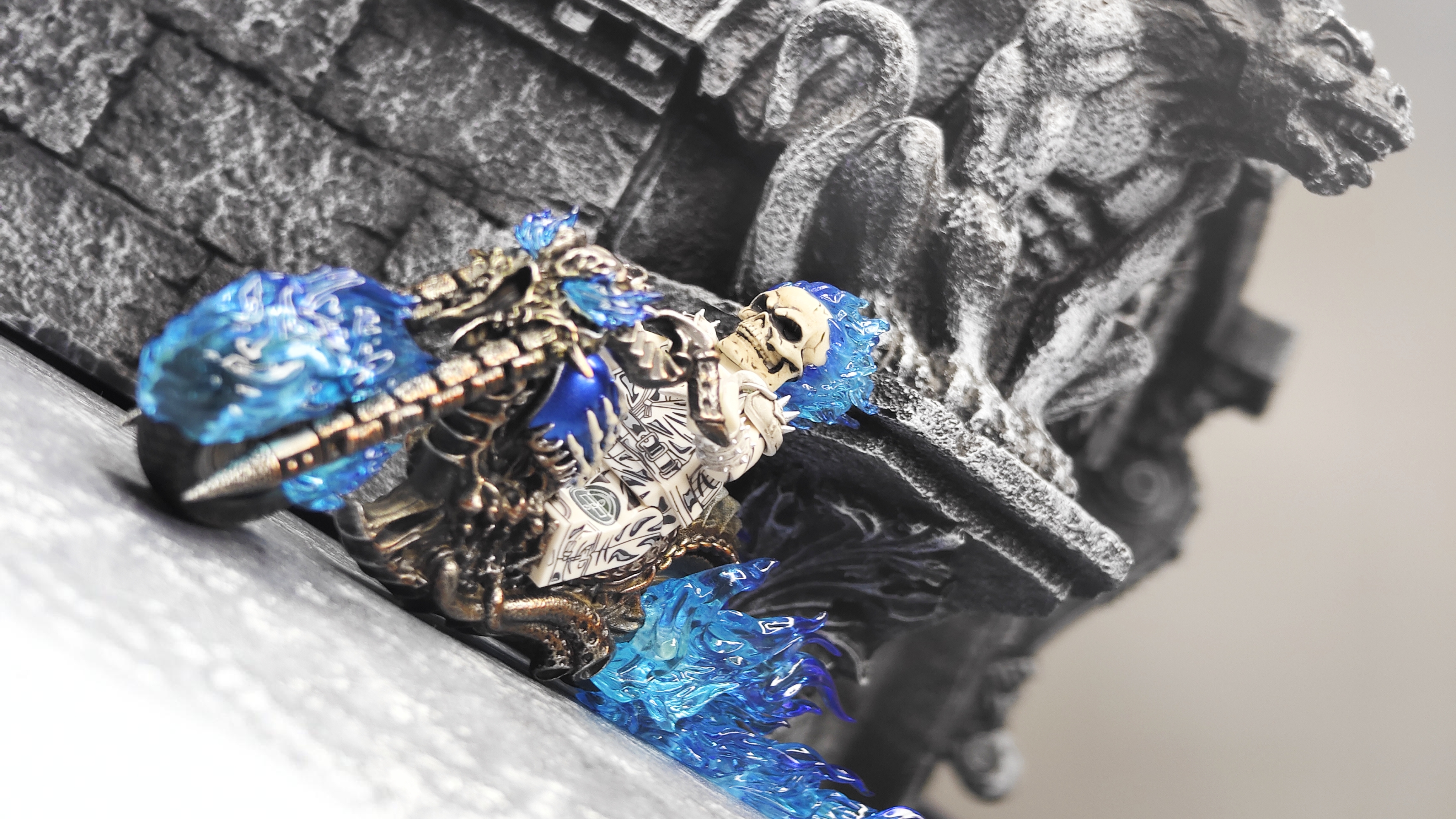 【THB-YYDSJ】Nicolas Cage Version Ghost Rider - Hellfire Harley Motorcycle（Variant）