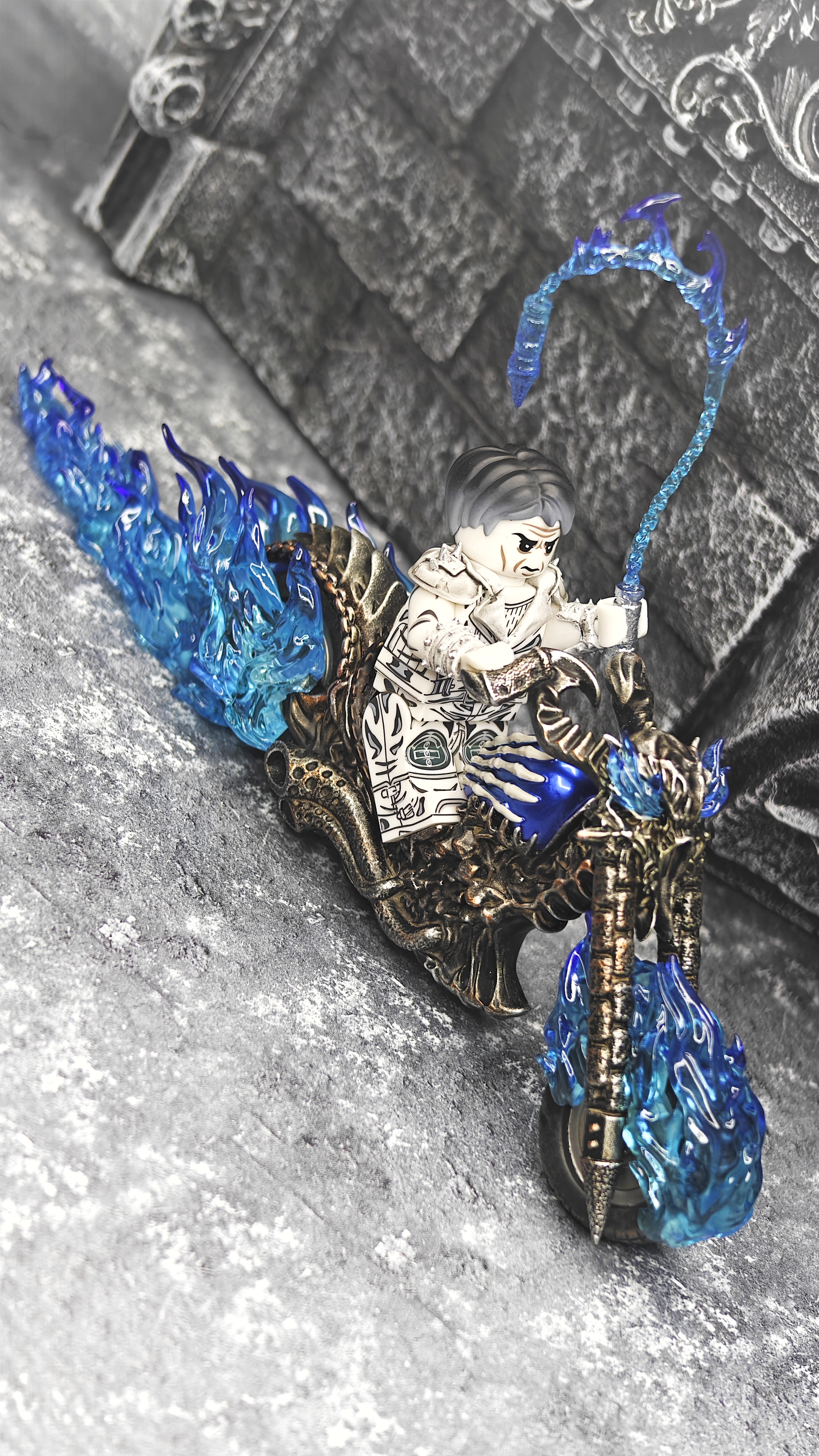 【THB-YYDSJ】Nicolas Cage Version Ghost Rider - Hellfire Harley Motorcycle（Variant）