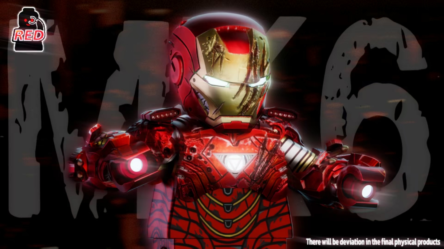【Preorder】【Red】Iron Man Mark 6 鋼鐵俠 MK6 아이언맨 마크6【custom minifigures】