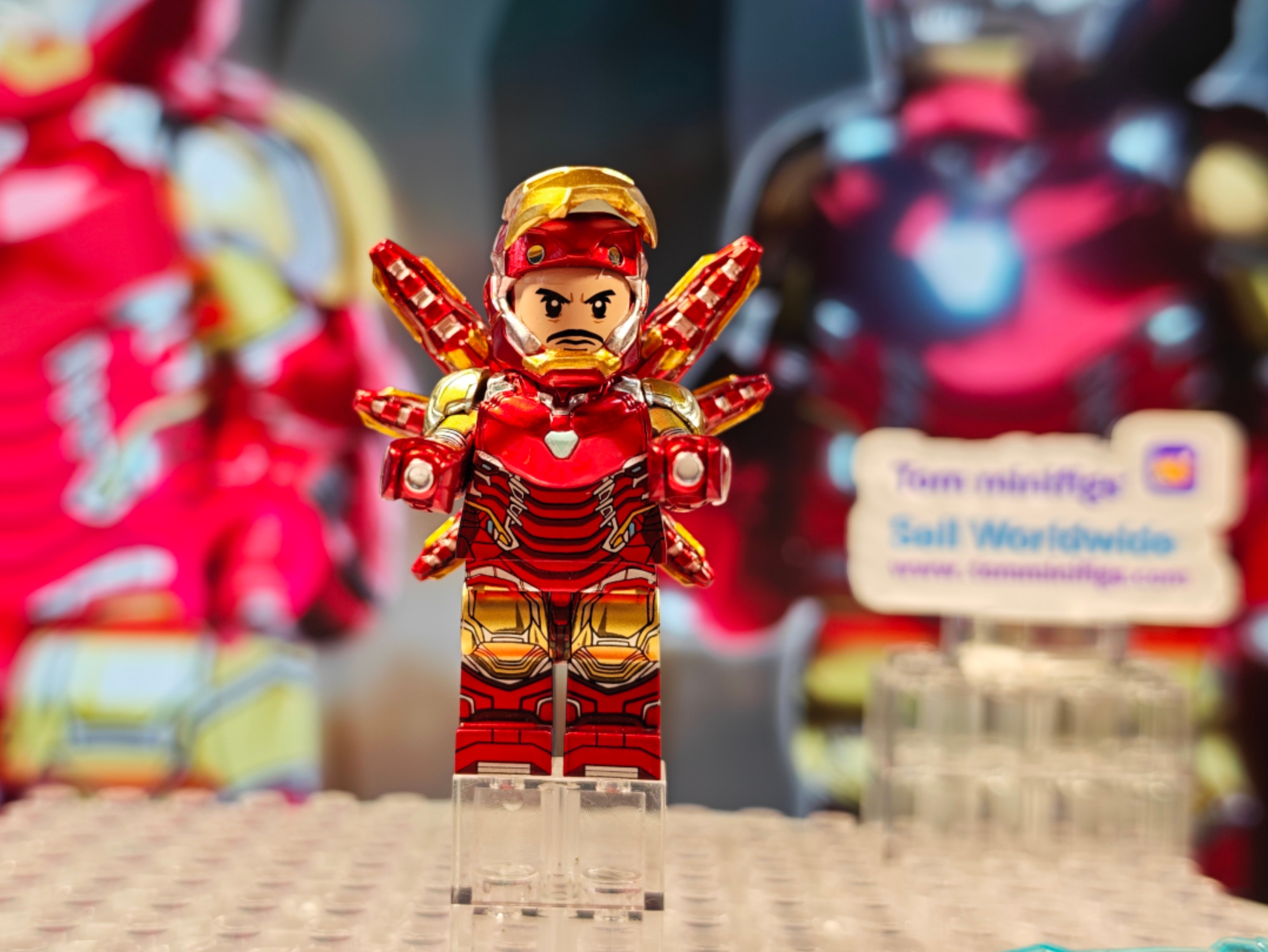 【Red】Iron Man [MK85] Main Figure 鋼鐵人 아이언맨【Custom Marvel Minifigures】