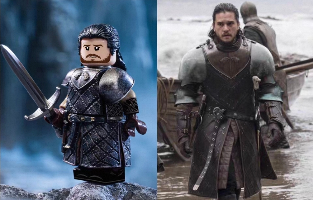 【Loong brick】Jon Snow 雪諾 존 스노우【Game of Thrones custom minifigures】