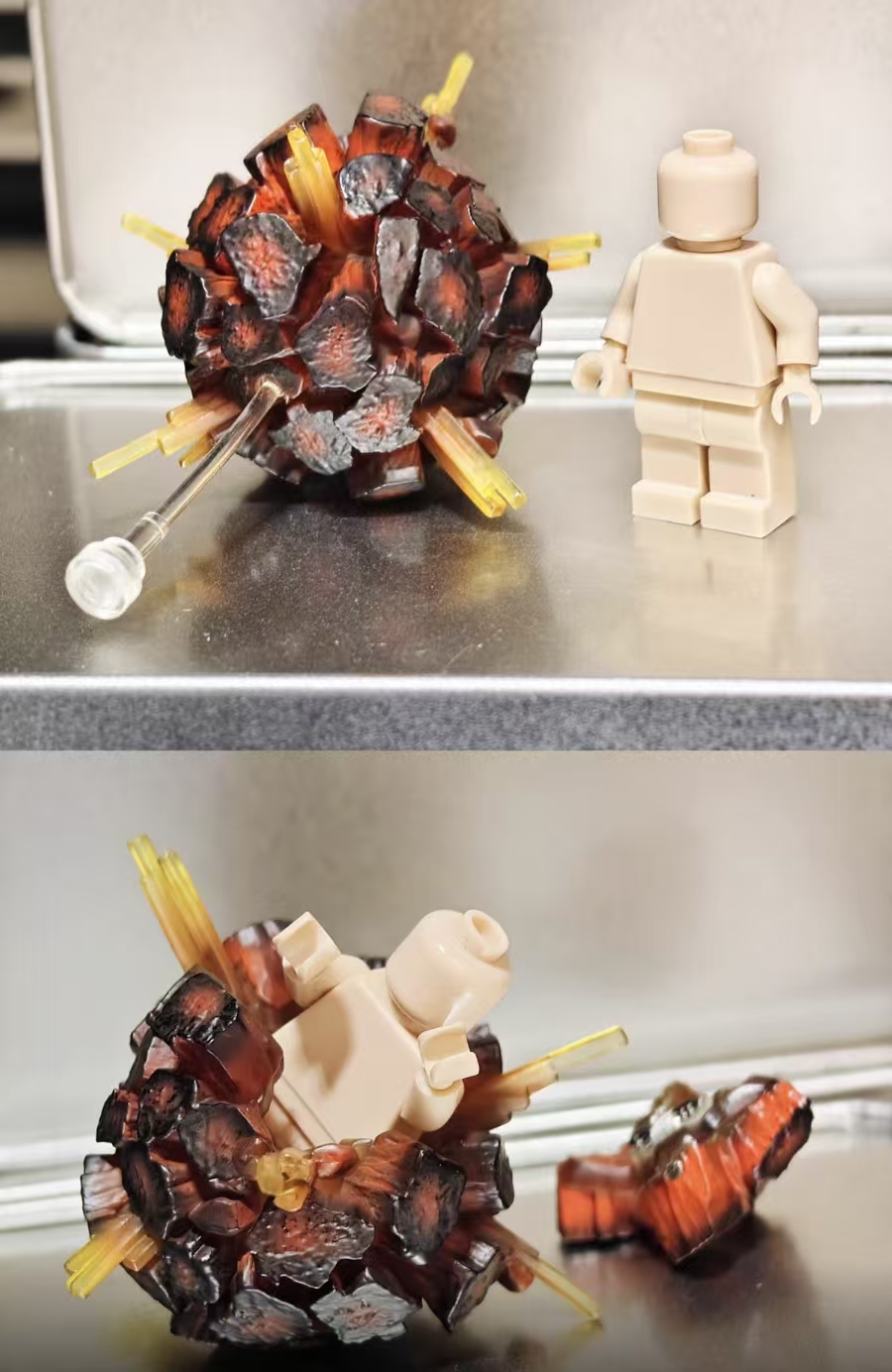 【Accessories】Planetary Devastation Effect (Minifigure-Compatible, Breathing Light) Transparent Pillar-Tom_minifigs