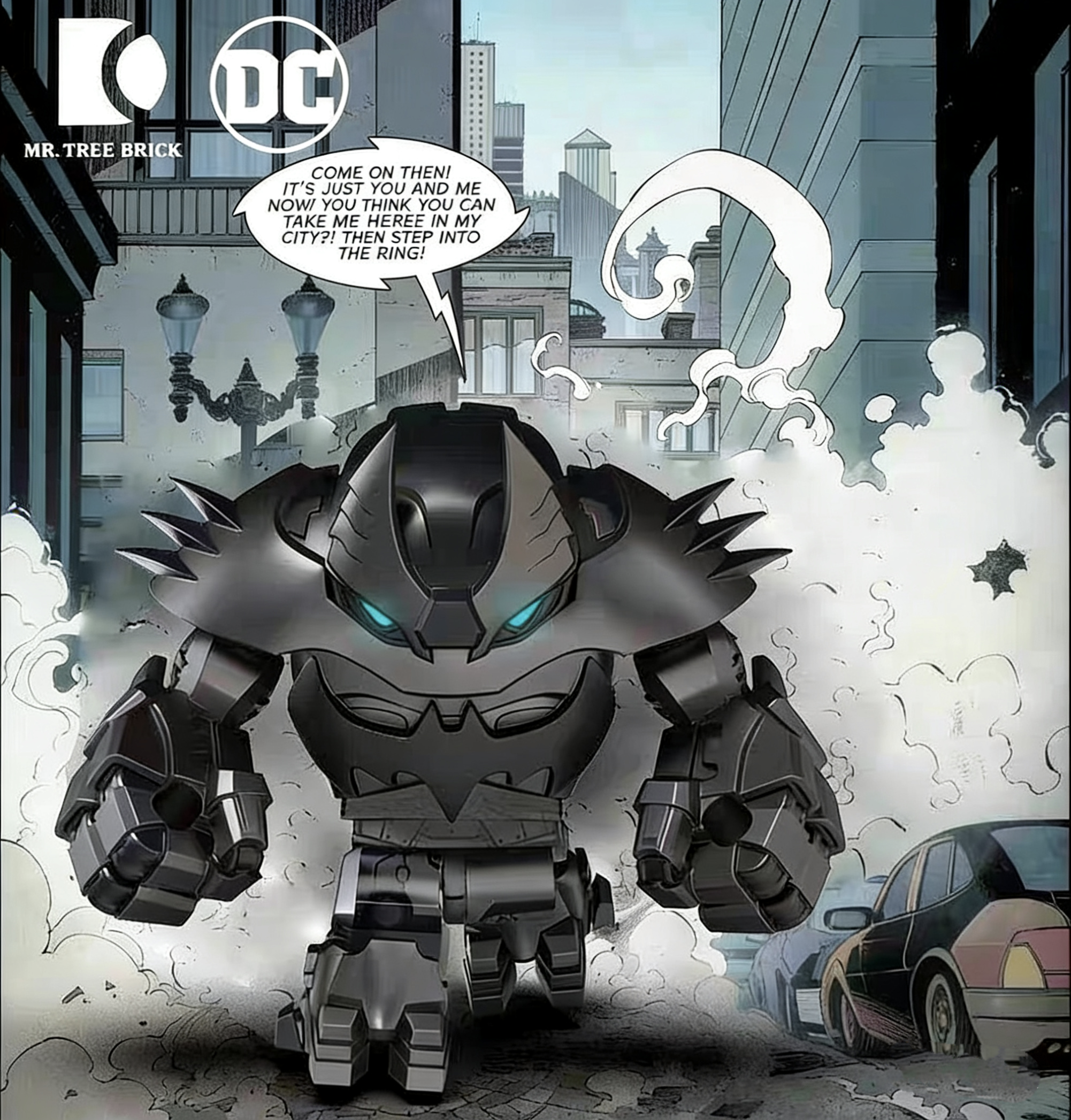 【Mr.J Brick】Batman Fenrir Armor 蝙蝠俠芬里爾裝甲 배트맨 펜릴 아머 【DC custom minifigures】