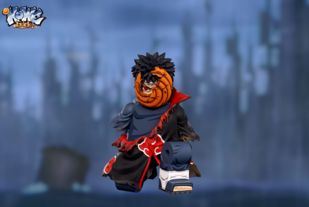 【HOWE】Obito (Akatsuki) + Obito (Battle Damaged) 帶土（曉組織）+ 帶土（戰損） 오비토 (아카츠키) + 오비토 (전손)【naruto custom minifigures】