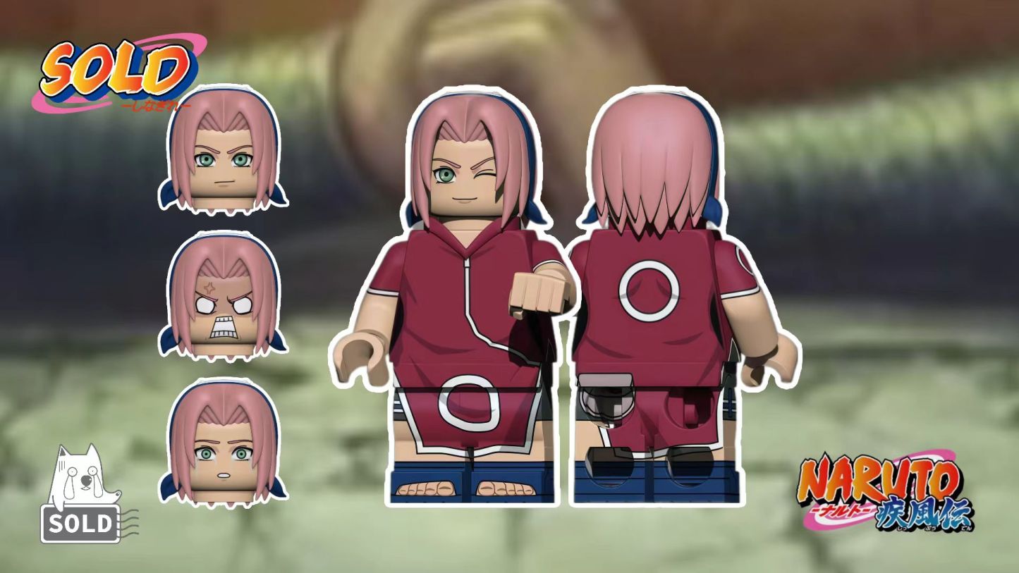 【Preorder】【Sold】Young Rock Lee X Young Sakura 小櫻 洛克李 사쿠라 락 리【custom naruto minifigures】-Tom_minifigs