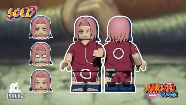 【Preorder】【Sold】Young Rock Lee X Young Sakura 小櫻 洛克李 사쿠라 락 리【custom naruto minifigures】-Tom_minifigs