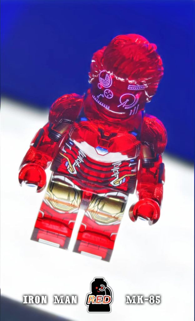 【Preorder】【Red】Tony - MK85 - Holographic Red 托尼 - MK85 - 全息紅 토니-MK85-홀로그래픽 레드【Custom Marvel Minifigures】