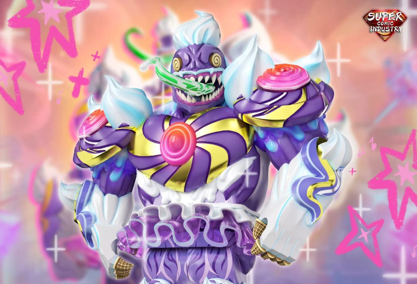 【Preorder】【Super comic fam】Creamy Venom 奶油毒液 크림 베놈【Custom Marvel Minifigures】